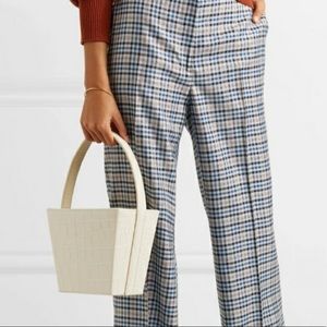 STAUD crossbody croc cream bag. Used twice.